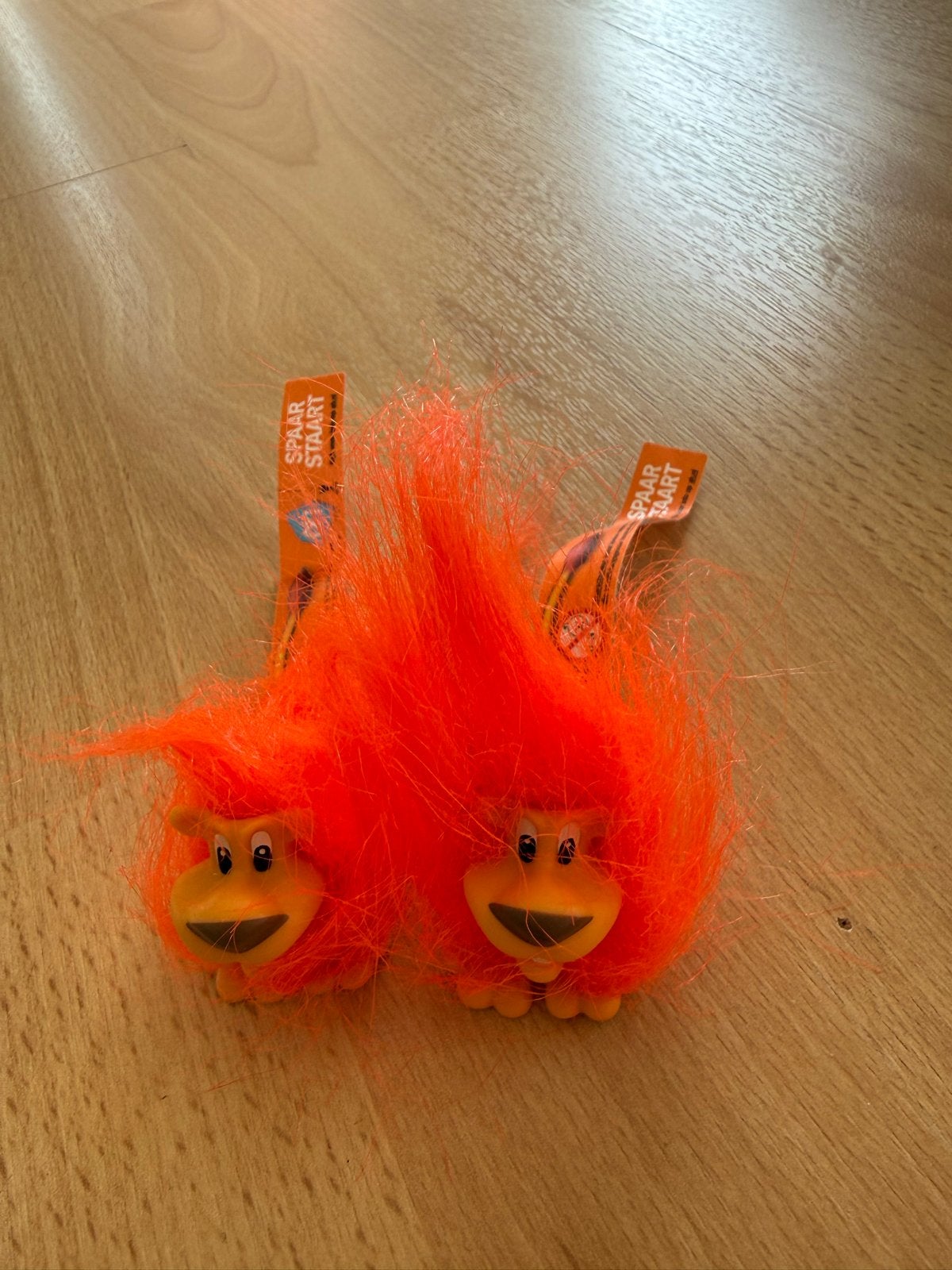 2 Albert Heijn leeuwtjes Spaar Staart, Oranje, Albert Heijn, Nieuw, Ophalen of Verzenden