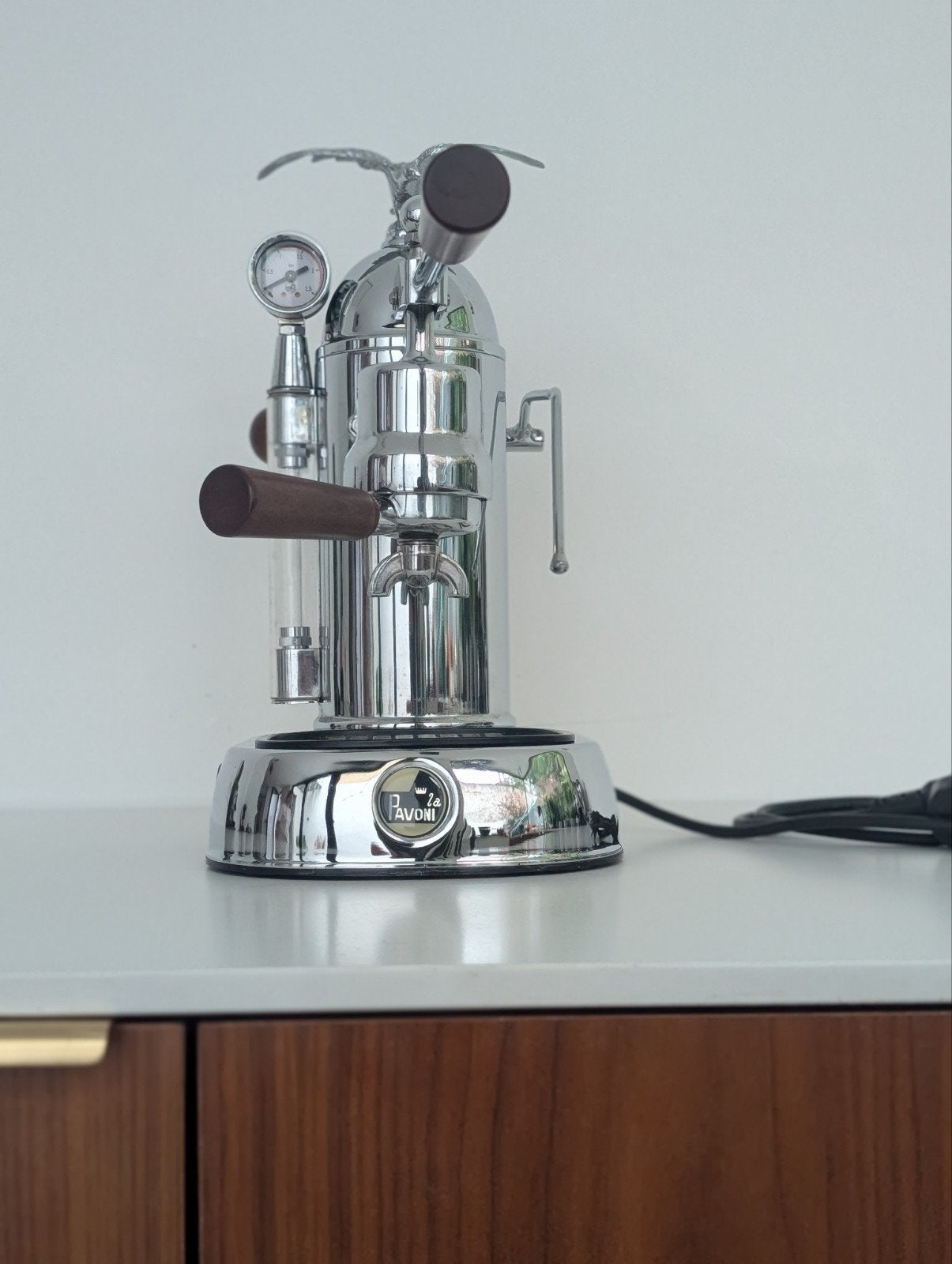 La Pavoni Professional Gran Romantica Espressomachine, Stoompijpje, Espresso apparaat, Gemalen koffie, Ophalen of Verzenden