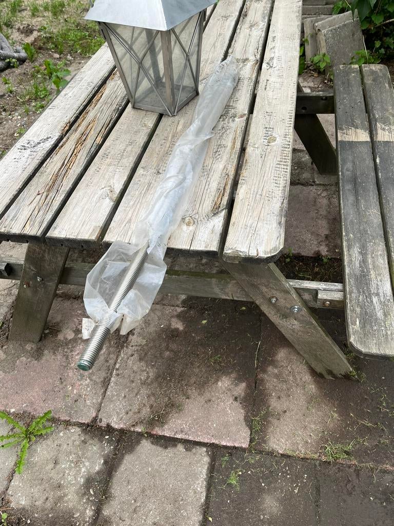 M24 x 1000 RVS nieuwe draadstang te koop, Ophalen, Nieuw, 250 mm of meer, Rvs