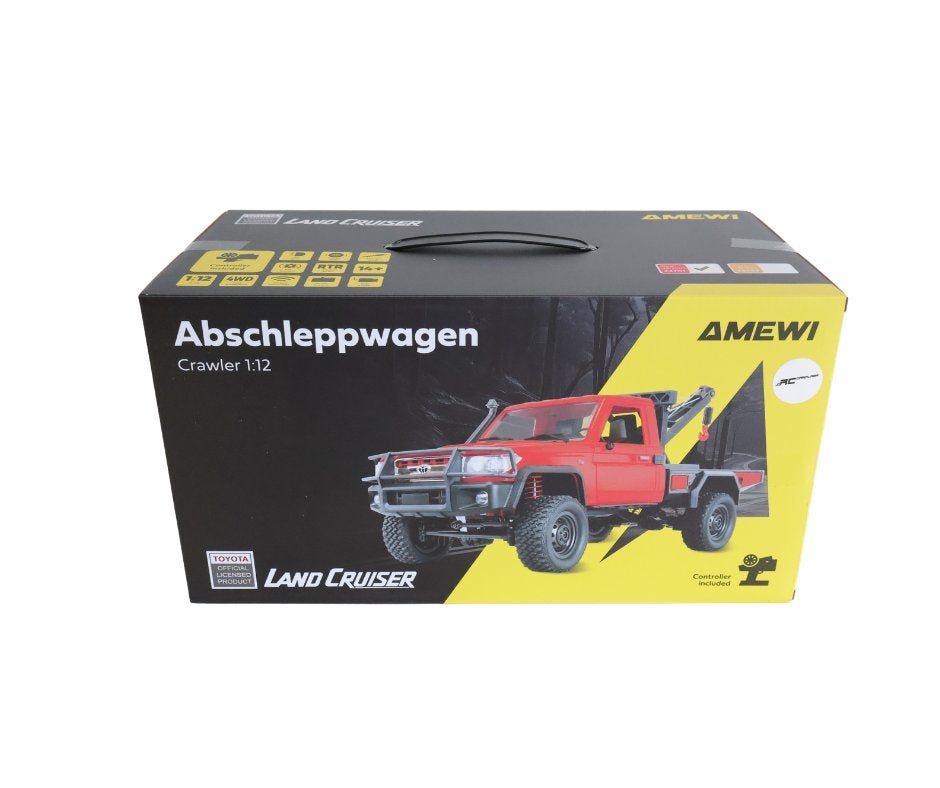Amewi Toyota Land Cruiser Crawler Tow Truck 4WD 1:12 RTR red