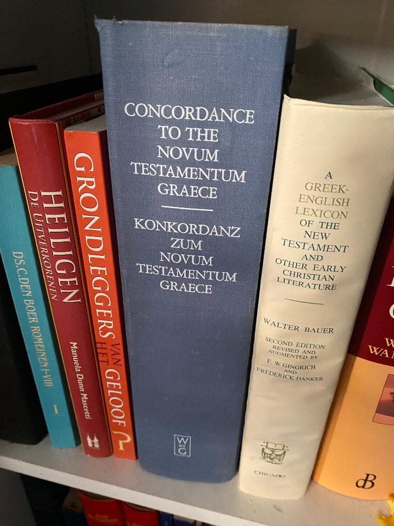 6) Concordance to the Novum Test Greace, Boeken, Ophalen of Verzenden, Zo goed als nieuw, Christendom | Katholiek