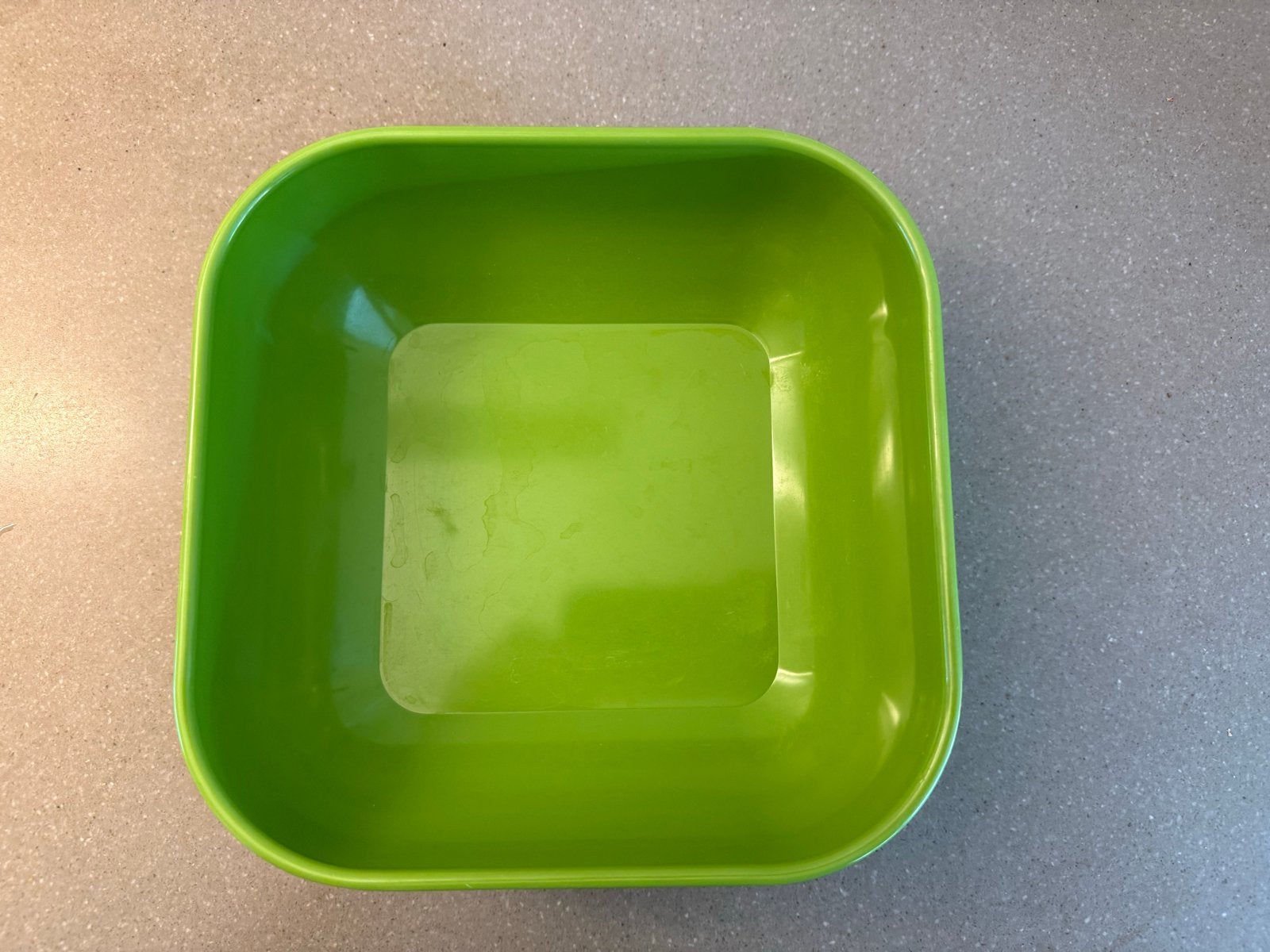 Mepal 20/20 Groene Hardplastic Bak - Vierkant, Kunststof, Gebruikt, Schaal, Vierkant