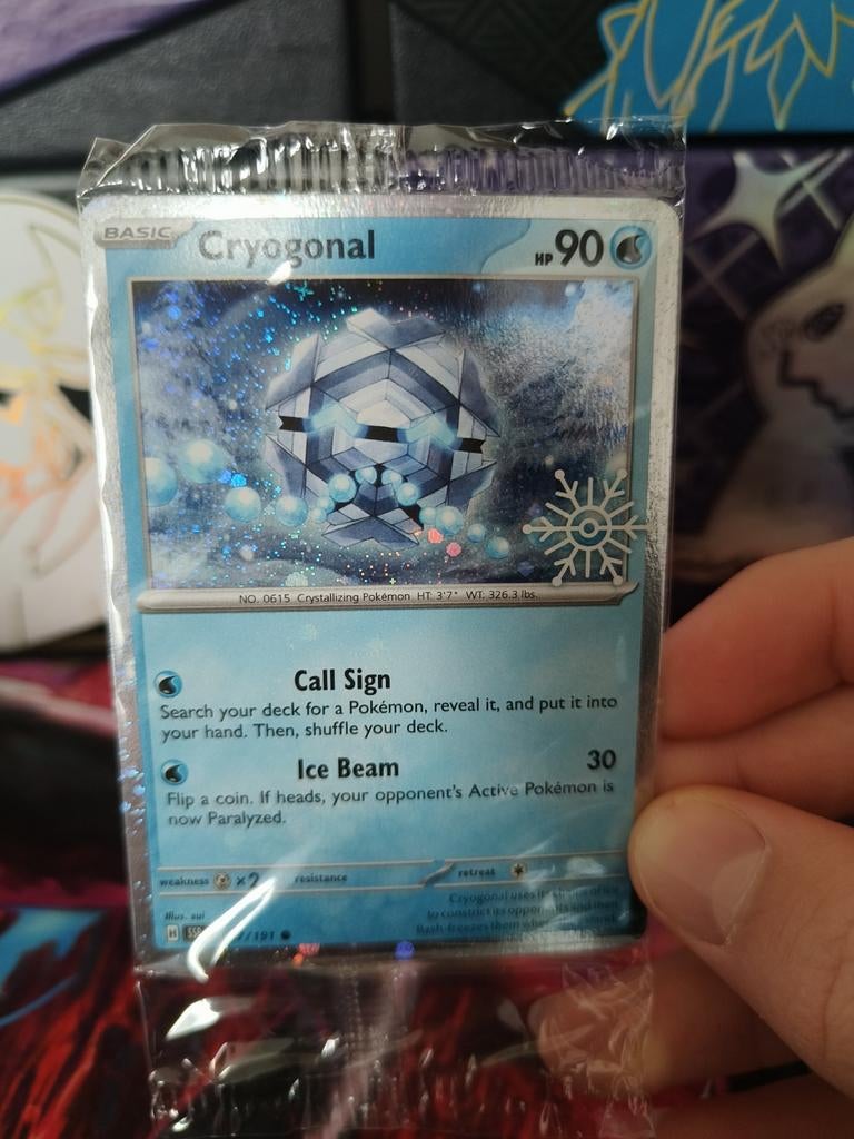 Cryogonal 047/191 sealed promo NM, Ophalen of Verzenden, Nieuw, Losse kaart, Foil