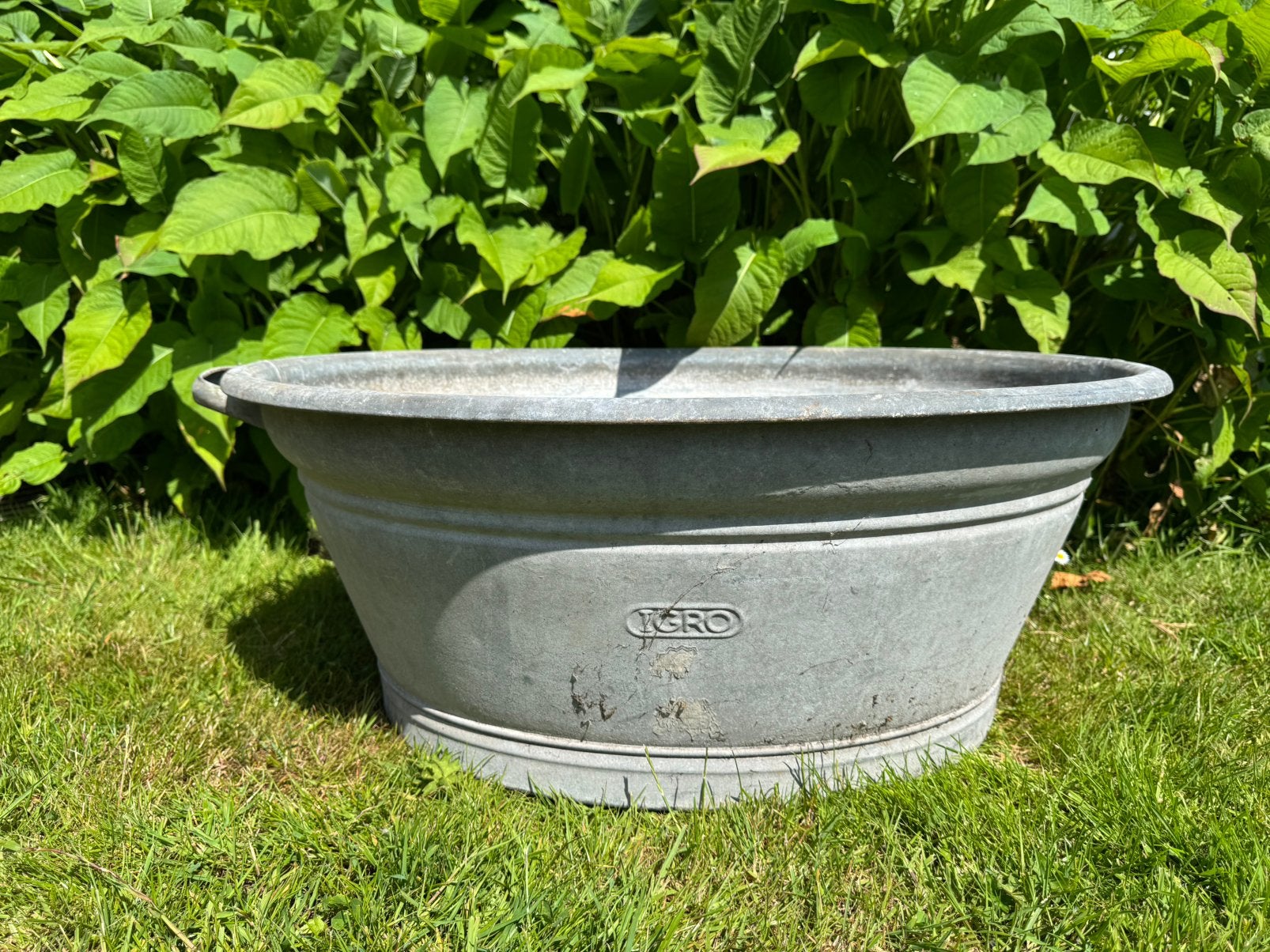 Mooie zinken teil brocante, Ophalen