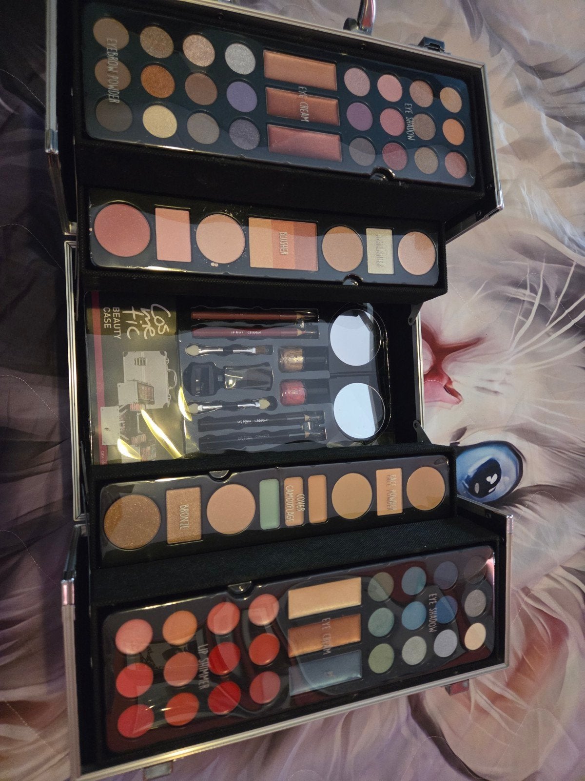 Make-up Koffer Set - Compleet met Oogschaduw en Kwasten, Ophalen, Overige kleuren, Gehele gezicht, Nieuw