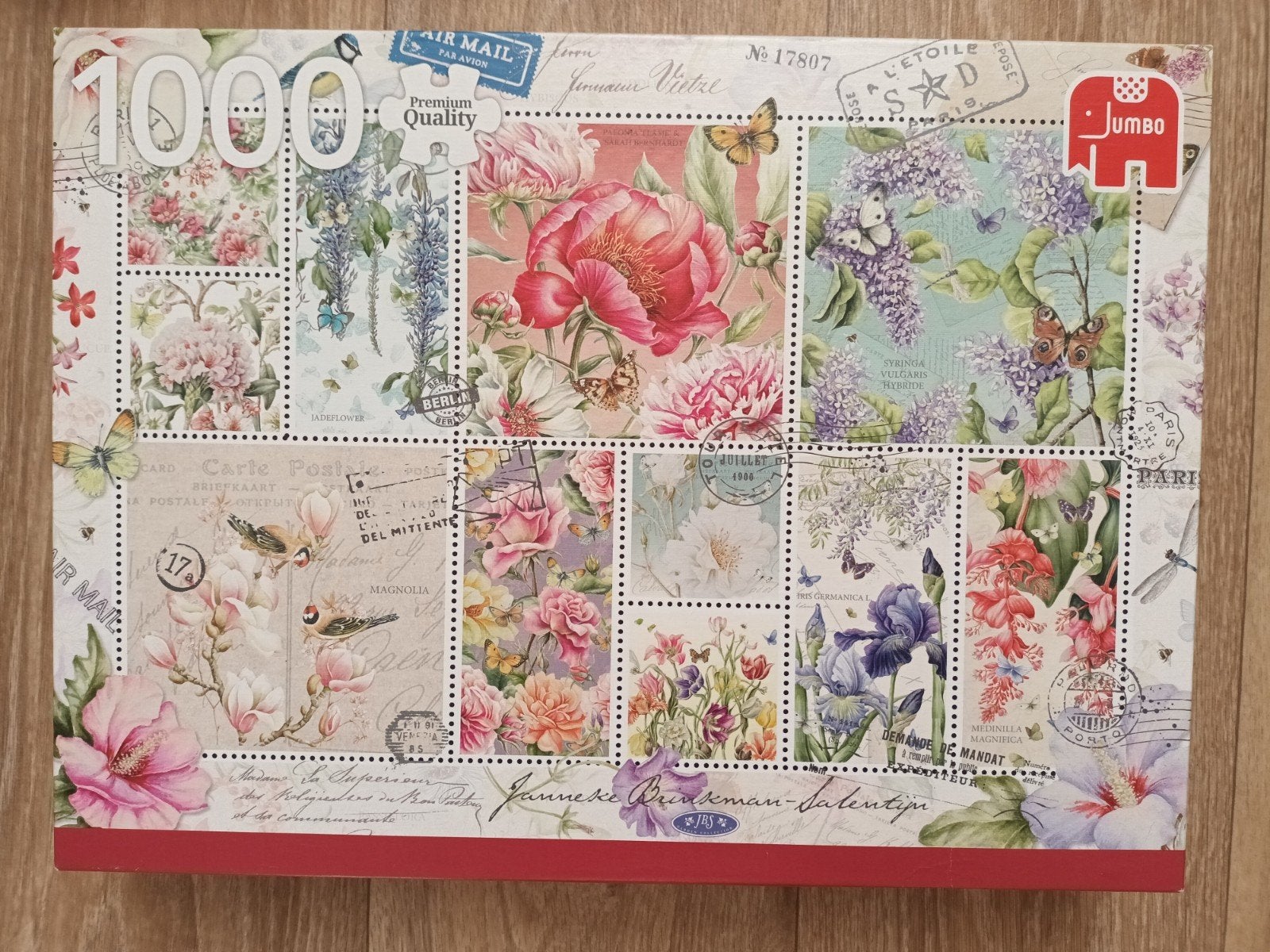Jumbo Legpuzzel 1000 stukjes - Bloemen & Vlinders, Ophalen of Verzenden, 500 t/m 1500 stukjes, Zo goed als nieuw, Legpuzzel