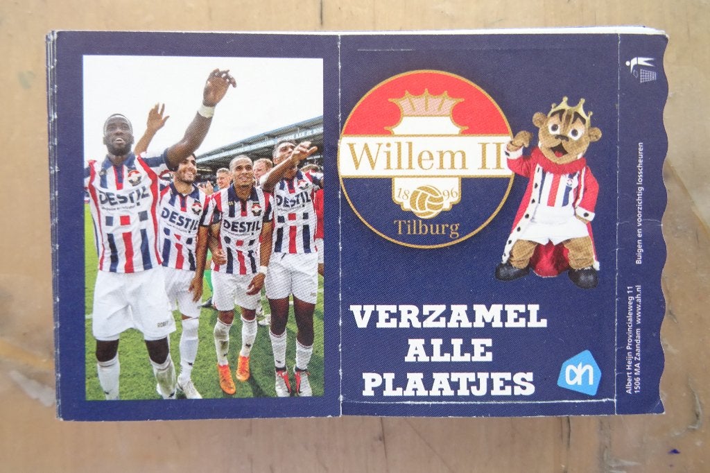 Voetbalplaatjes Willem II, Albert Heijn, Ophalen