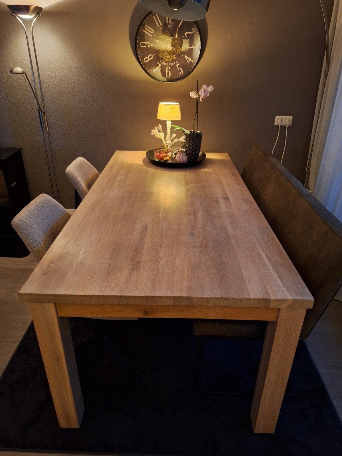 Eettafel 200x100x78cm, Ophalen, Gebruikt, 4 tot 6 stoelen