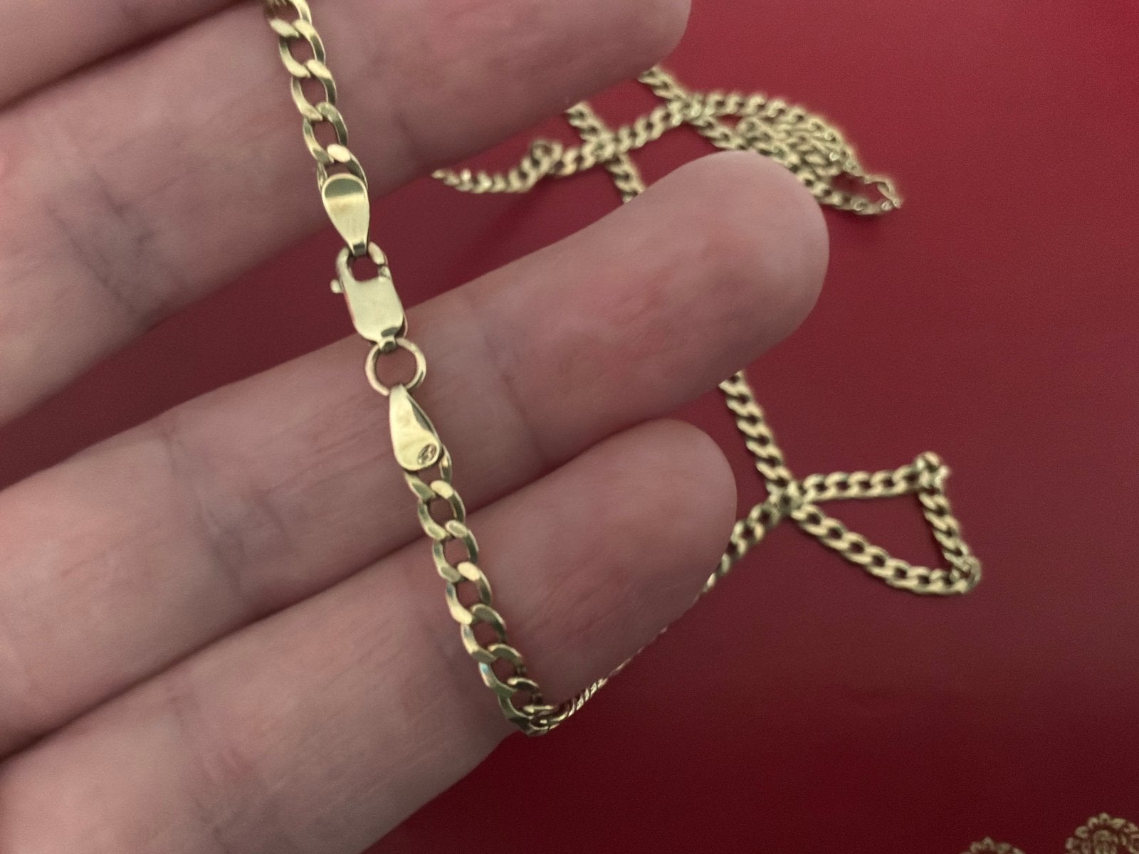 Prachtige gouden gourmetshakel gourmet ketting collier 14 k, Sieraden, Tassen en Uiterlijk, Kettingen, Verzenden, Zo goed als nieuw