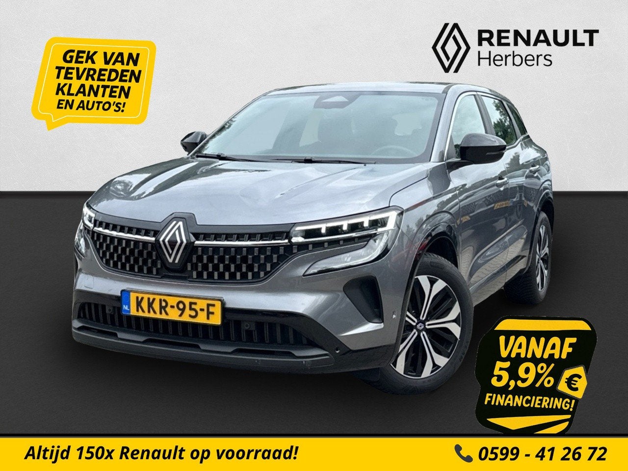 Renault Austral 1.3 mild hybrid 160 X-Tronic Evolution AUTOM, Auto's, Stof, Gebruikt, 4 cilinders, 1333 cc