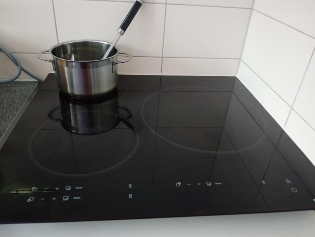 Inductie Kookplaat - 3 Zones, Witgoed en Apparatuur, Kookplaten, Ophalen, Gebruikt, 3 kookzones of minder, Inbouw