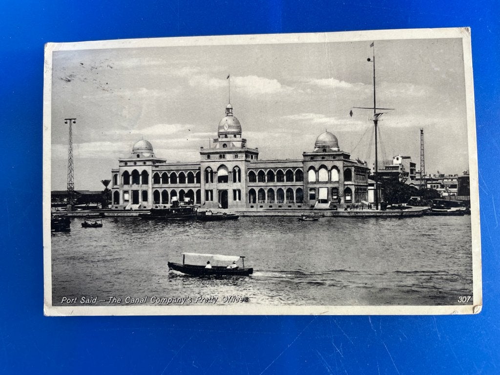ansichtkaart van Port- Said , verstuurd uit Nederlands Indie, Verzenden, 1920 tot 1940, Buiten Europa