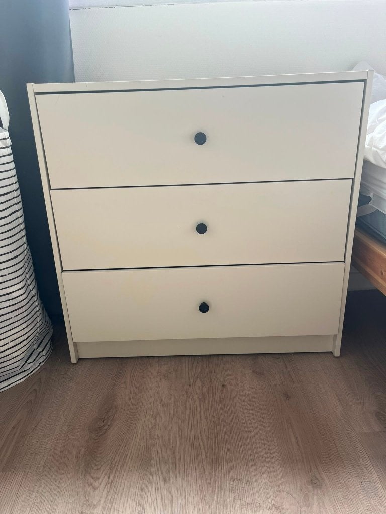 Cupboard with 3 drawers 69x67 cm, Ophalen, 50 tot 100 cm, Zo goed als nieuw, 3 of 4 laden