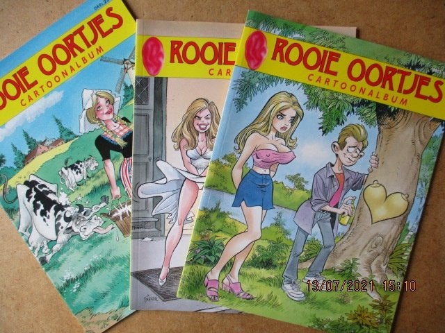 adv5110 rooie oortjes cartoonalbum, Eén stripboek, Ophalen, Gelezen