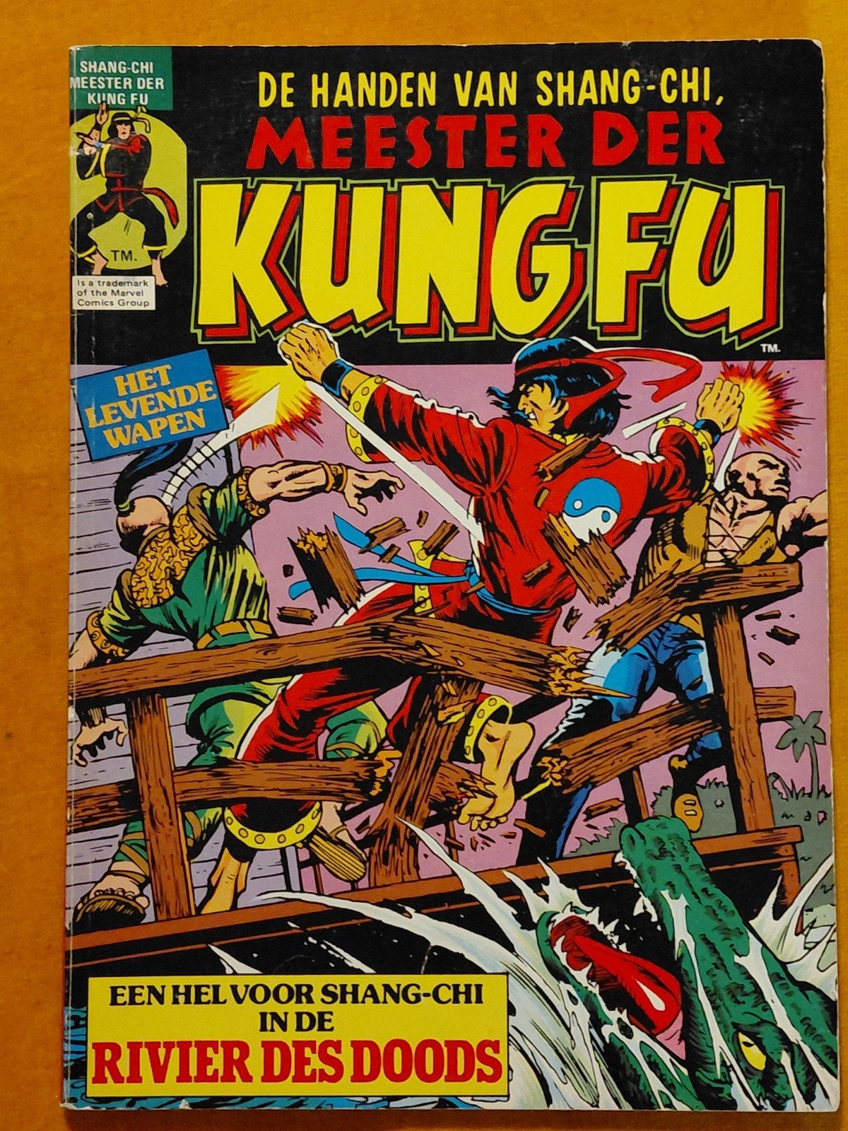 Shang-Chi, Meester der Kung Fu - De Rivier des Doods, Boeken, Eén stripboek, Ophalen of Verzenden, Gelezen, Doug Moench, Al Milgrom & S.R. Janson
