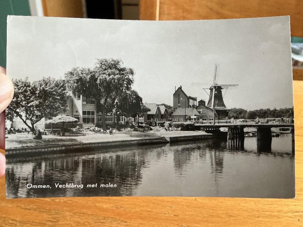 Ommen Vechtbrug met molen, Verzamelen, Verzenden, 1960 tot 1980, Gelopen, Overijssel
