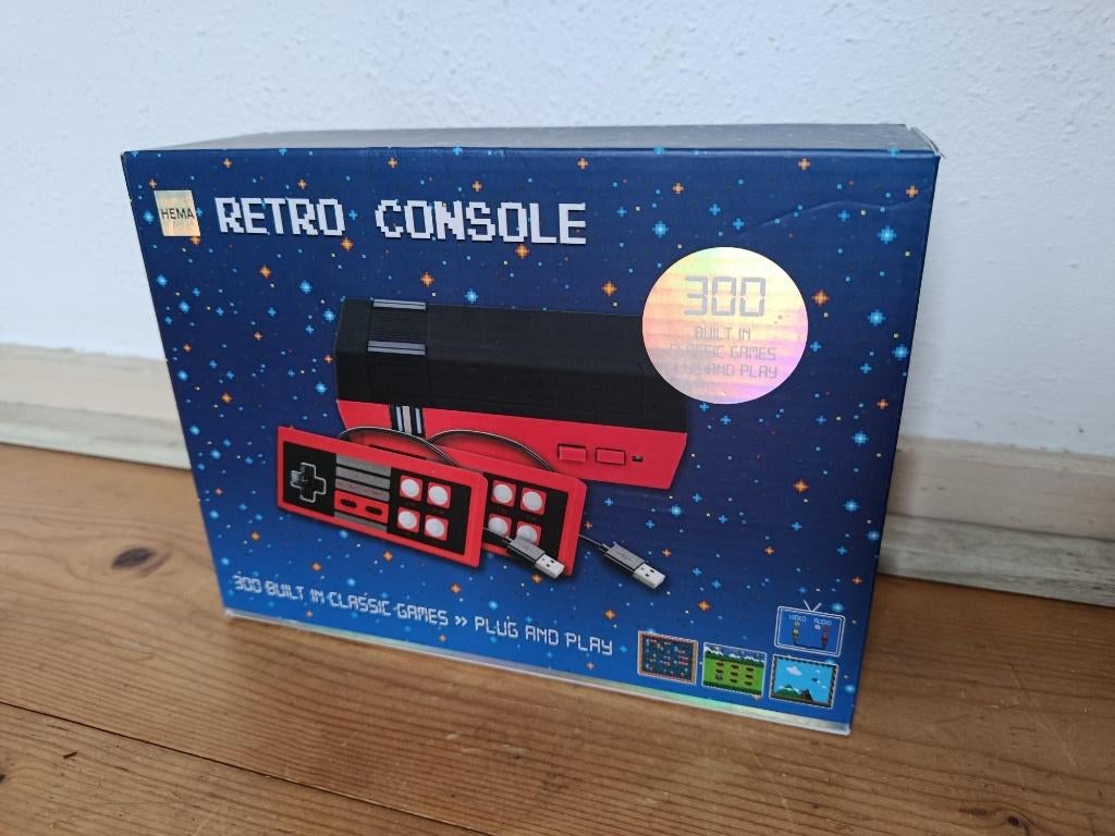 Hema Retro Console +300 Games Nieuw in Doos, Spelcomputers en Games, Ophalen of Verzenden, Overige merken, Nieuw