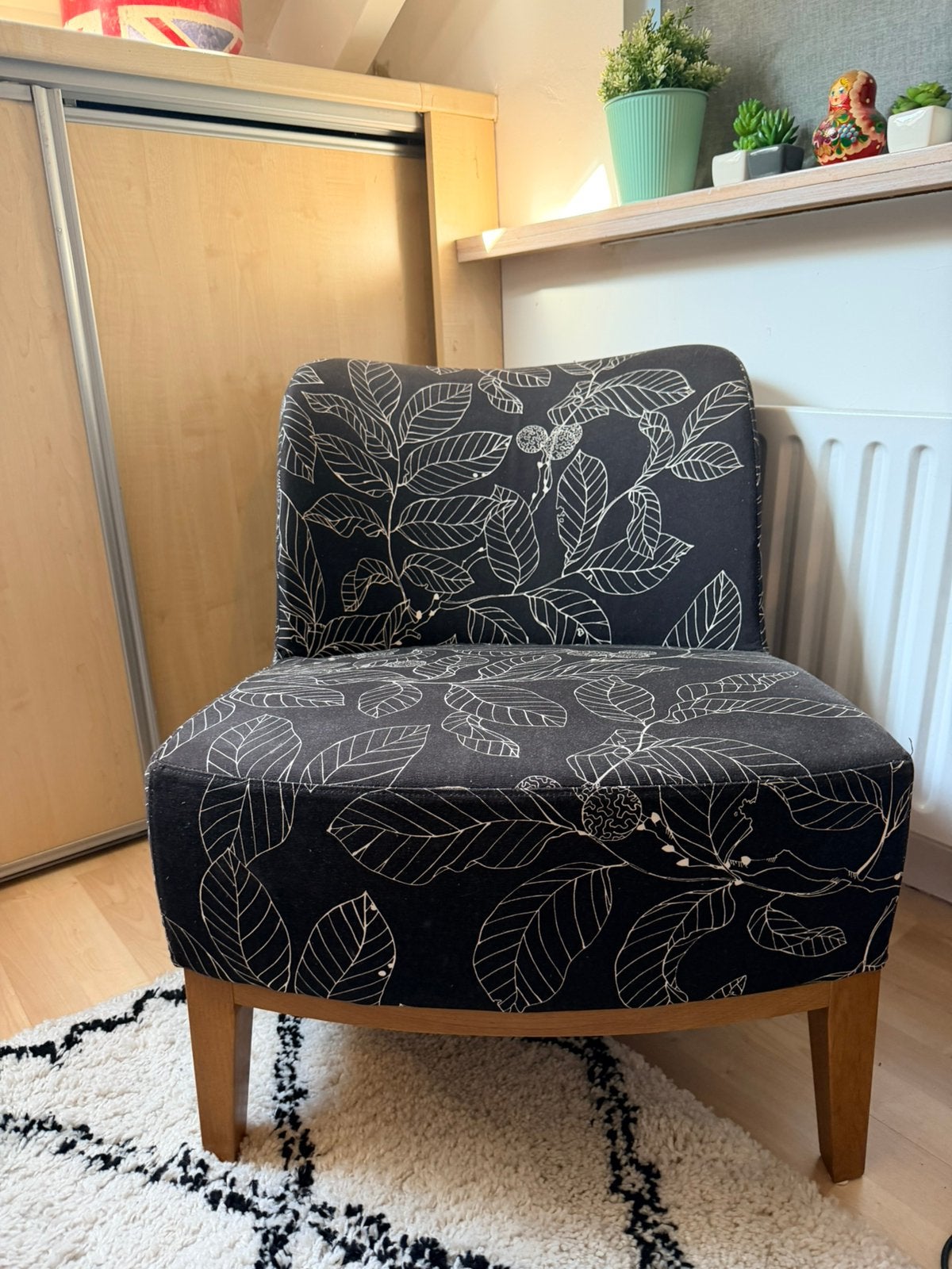 Leuk fauteuiltje van Ikea, in sl kamer/nooit op gezeten., Huis en Inrichting, Fauteuils, Ophalen, Zo goed als nieuw, 75 tot 100 cm