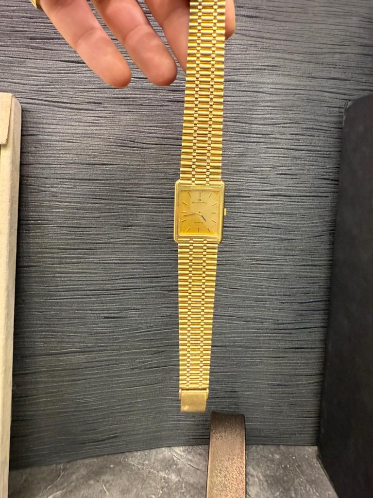 Prachtig 14k gouden Bernard & Piot horloge, 59 gram, Ophalen of Verzenden, Zo goed als nieuw, Goud