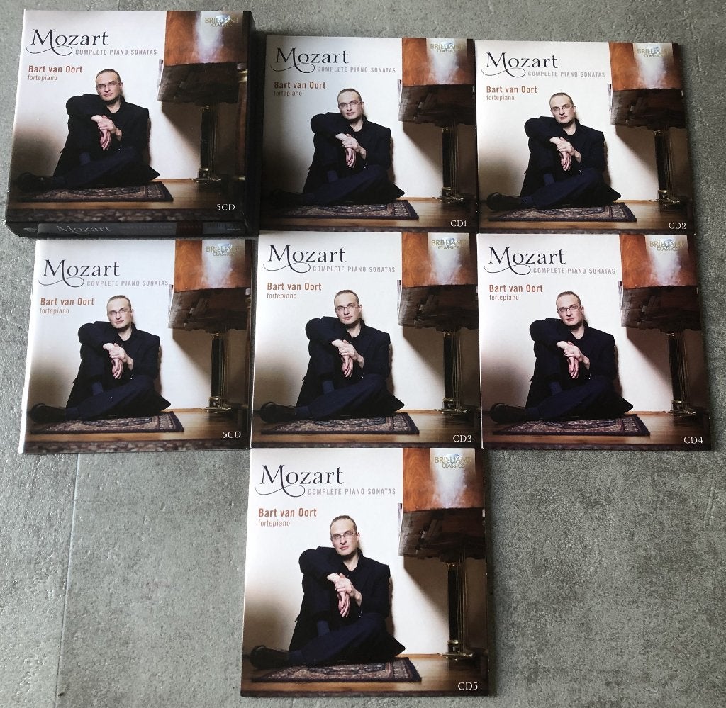 MOZART - COMPLETE PIANO SONATES - BART VAN OORT - 5 CD'S, Boxset, Overige typen, Ophalen of Verzenden, Zo goed als nieuw