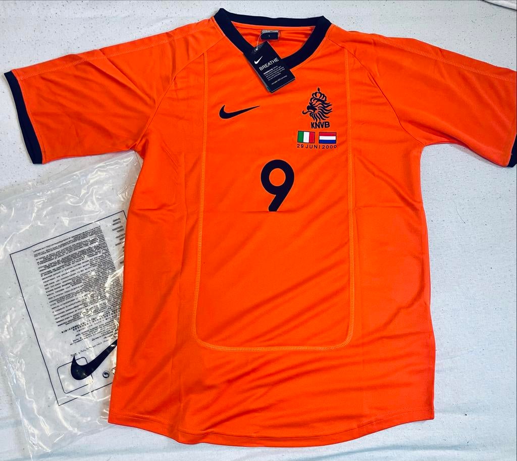 Patrick Kluivert EK shirt nr 9 - Oranje - Maat L, Maat L, Verzenden, Nieuw, Shirt