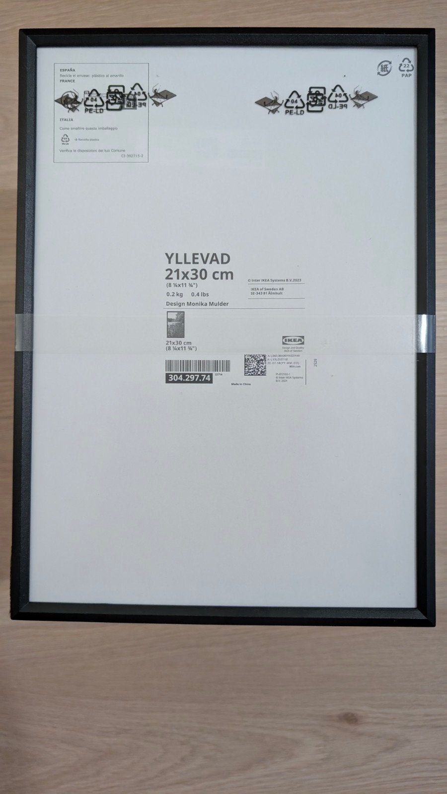 20x IKEA Yllevad fotolijsten 21x30 cm - Nieuw, Huis en Inrichting, Ophalen, Kunststof, Hangend, Nieuw
