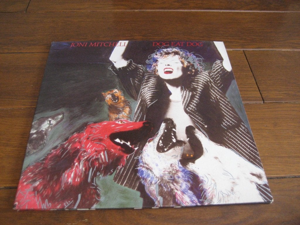 Joni mitchell dog eat dog lp, Ophalen of Verzenden, Zo goed als nieuw, 12 inch, Singer-songwriter