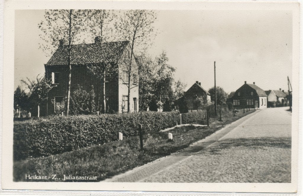 Heikant - Julianastraat 4  1956, Ophalen of Verzenden, 1940 tot 1960, Ongelopen, Zeeland