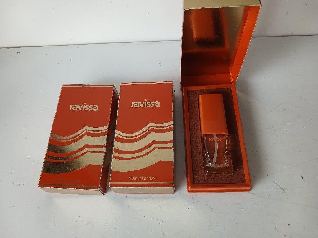 RARITEIT !!!  3 Mäurer + Wirtz : Ravissa PARFUM spray  10 ml, Verzenden, Zo goed als nieuw, Parfumfles, Gevuld