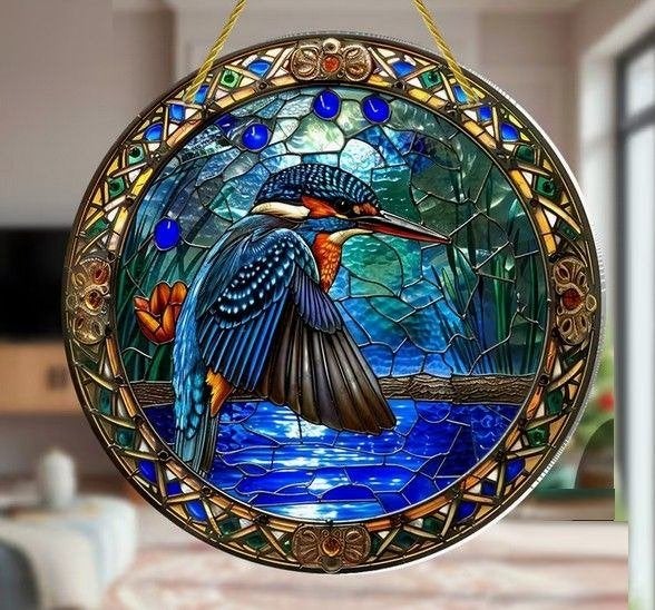 Raamhanger ijsvogel ( erg kleurrijk ), Verzenden, Nieuw