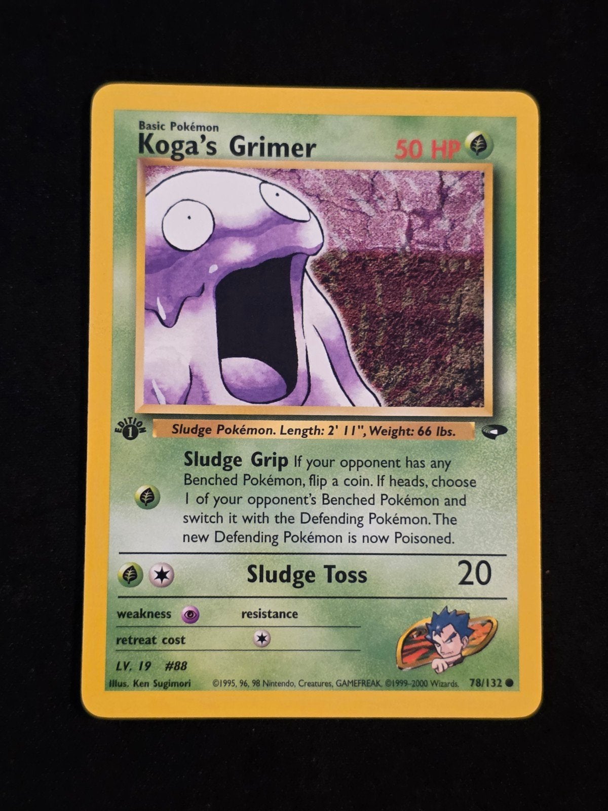 Koga's Grimer 1st edition 78/132 Gym challange, Verzenden, Nieuw, Losse kaart