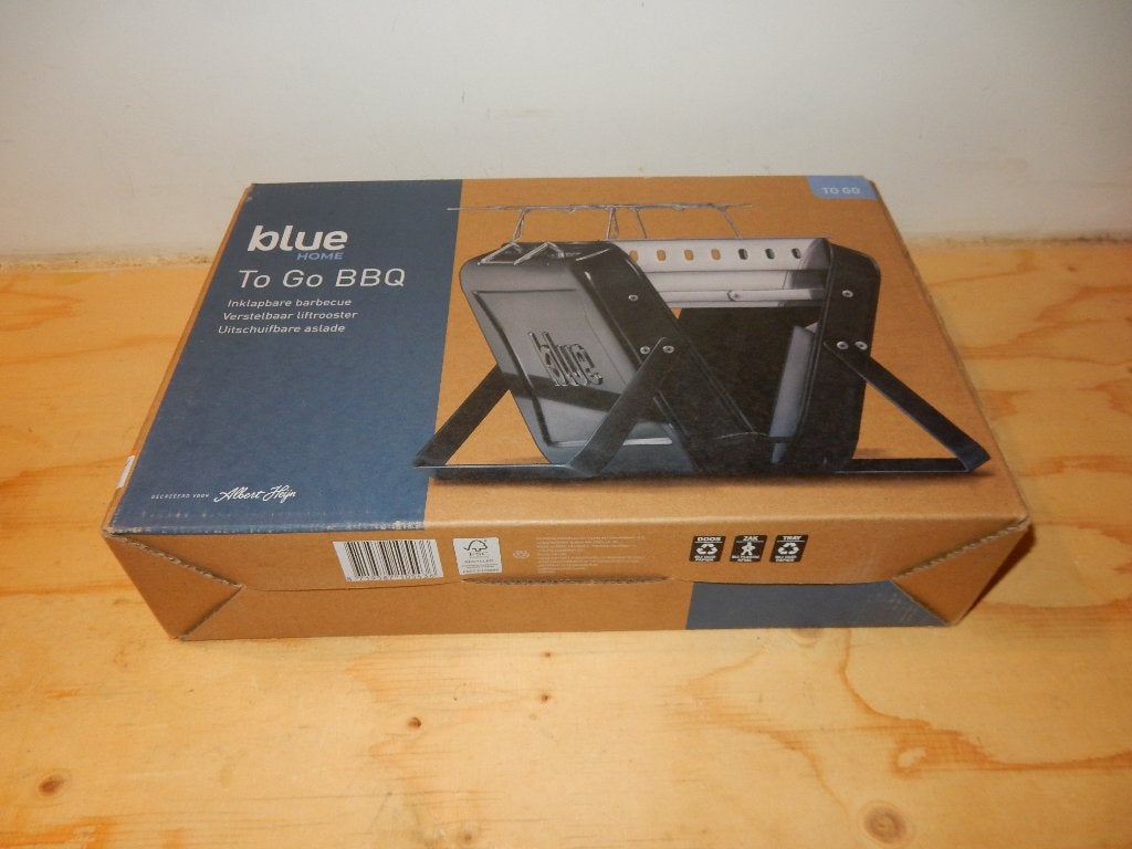 zwarte camping barbecue bbq van Blue, Tuin en Terras, Houtskoolbarbecues, Ophalen of Verzenden, Nieuw, Blue