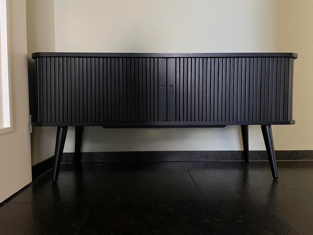 Zuiver Barbier dressoir gefineerd hout 120x40 cm, Ophalen, Zo goed als nieuw