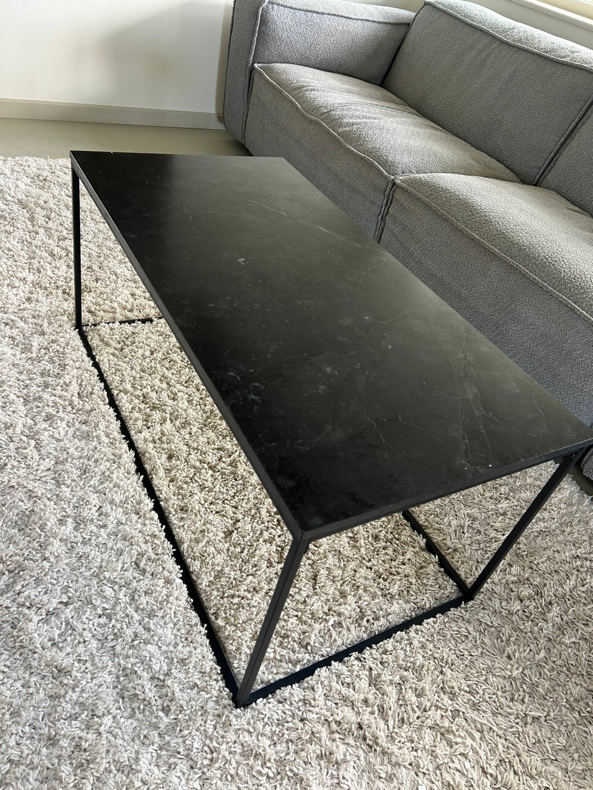 Salontafel marmerlook, Ophalen, 100 tot 150 cm, 50 tot 100 cm, Zo goed als nieuw