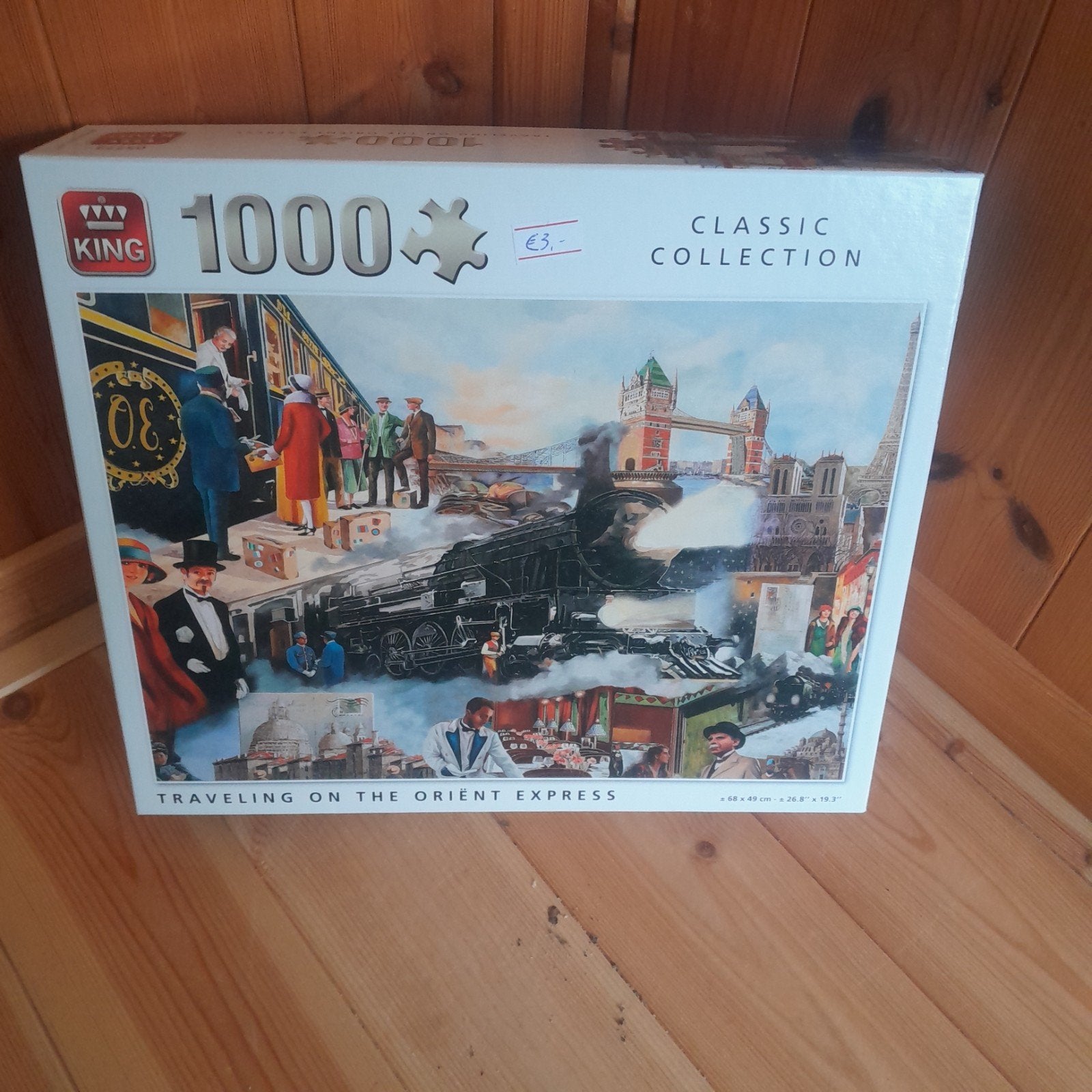King Puzzel 1000 stukjes - Traveling on the Orient Express, Ophalen of Verzenden, Gebruikt