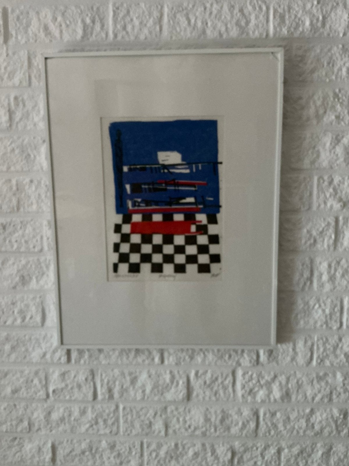 Perspectief, Antiek en Kunst, Kunst | Litho's en Zeefdrukken, Abstract, Gesigneerd, Ophalen of Verzenden, Overige techniek