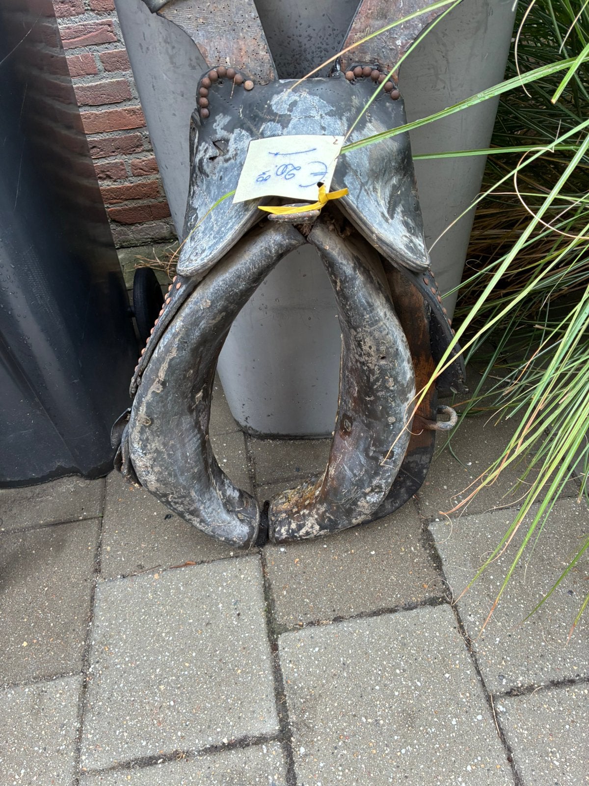 2 stuk oude paarden haam voor aan de muur, Pvc, Overige typen, Ophalen of Verzenden, Zo goed als nieuw