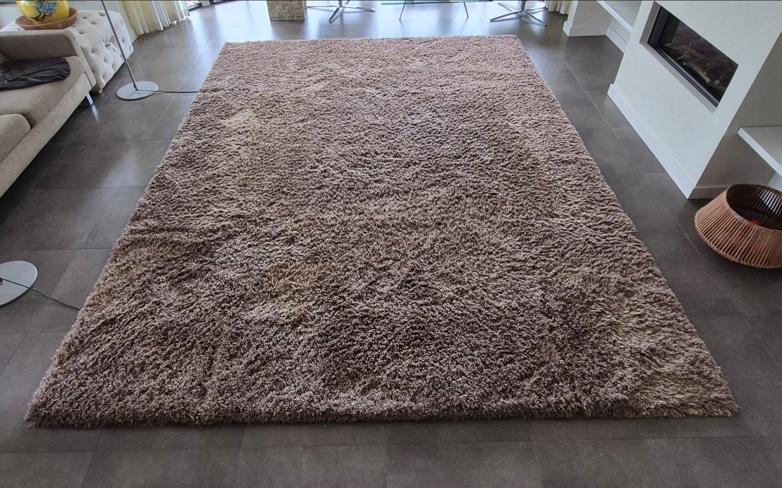 Danskina Bravoure design  wollen vloerkleed - Bruin/Beige, Huis en Inrichting, Stoffering | Tapijten en Kleden, Ophalen, 200 cm of meer