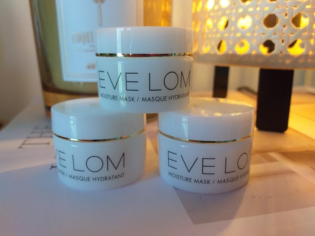 3 x 8 ML Eve Lom Moisture Mask potjes voor maar €17,50 samen, Ophalen of Verzenden, Nieuw, Gehele gezicht