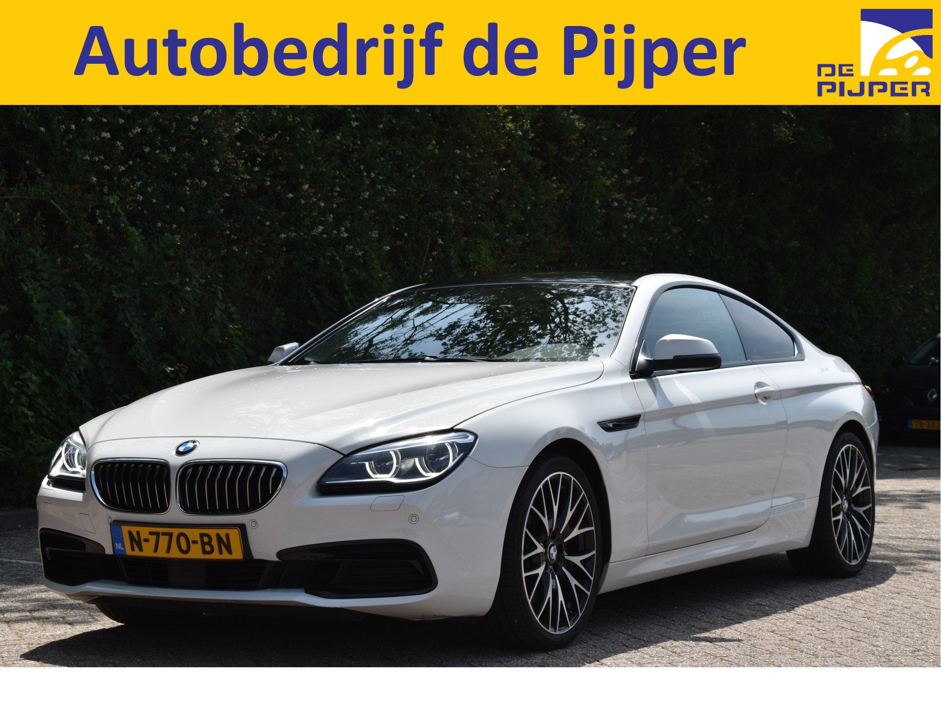 BMW 6 Serie 640i High Executive 320 PK | Camera | Leder | El, Auto's, BMW, 12 maanden, Achterwielaandrijving, Gebruikt, Wit