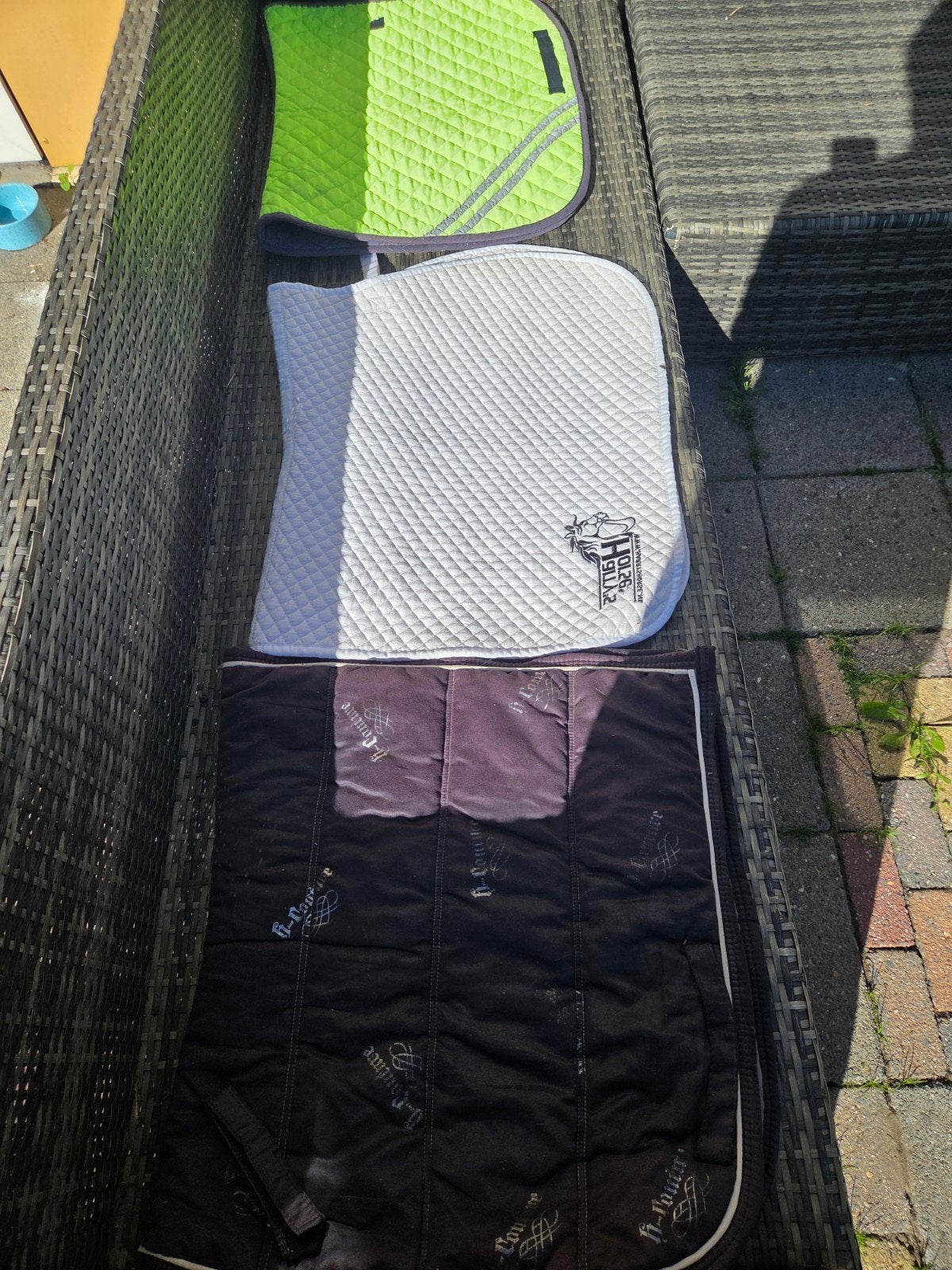 3 paardrijdekjes, Ophalen, Gebruikt