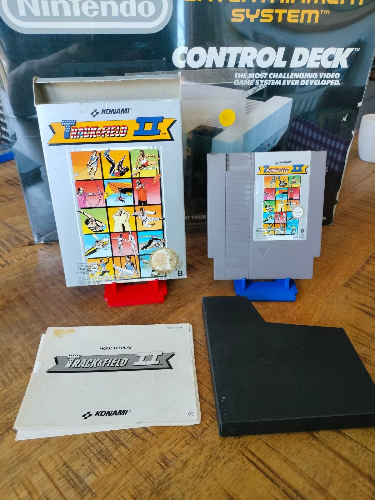 Track & Field II NES - Compleet met doos en handleiding, Gebruikt, 2 spelers, Eén computer, Ophalen of Verzenden