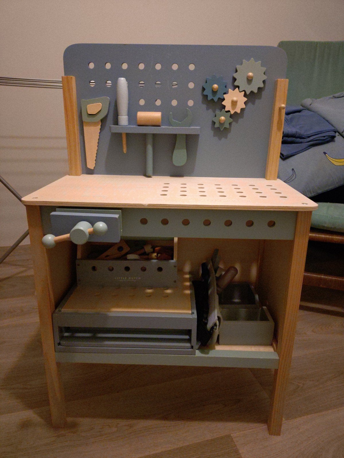Little Dutch Houten Werkbank met Gereedschap, Ophalen