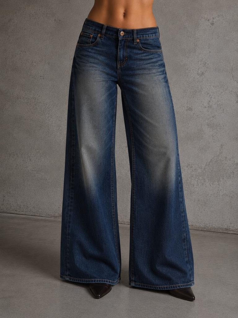 KUYICHI Spice loose flared jeans W30 L32, Blauw, KUYICHI, Nieuw, Ophalen of Verzenden