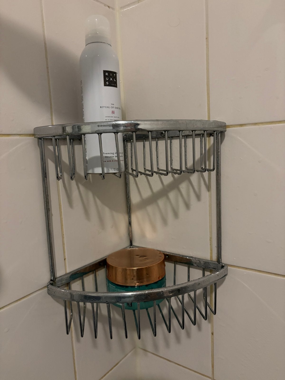 Douchehoekrekje 2-laags chroom, Minder dan 50 cm, Gebruikt, Overige typen, Ophalen of Verzenden