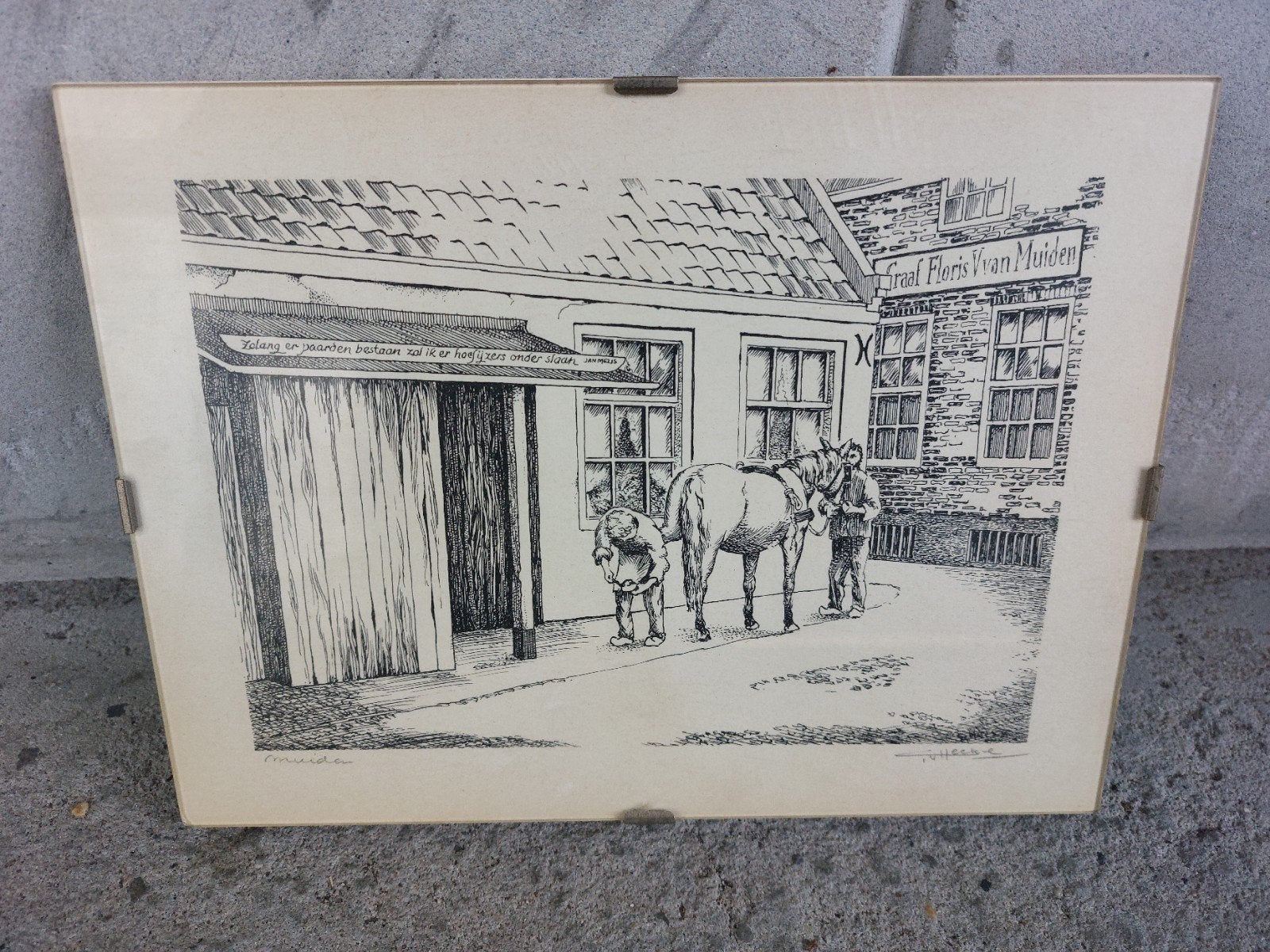 Muiden Tekening, Ophalen of Verzenden