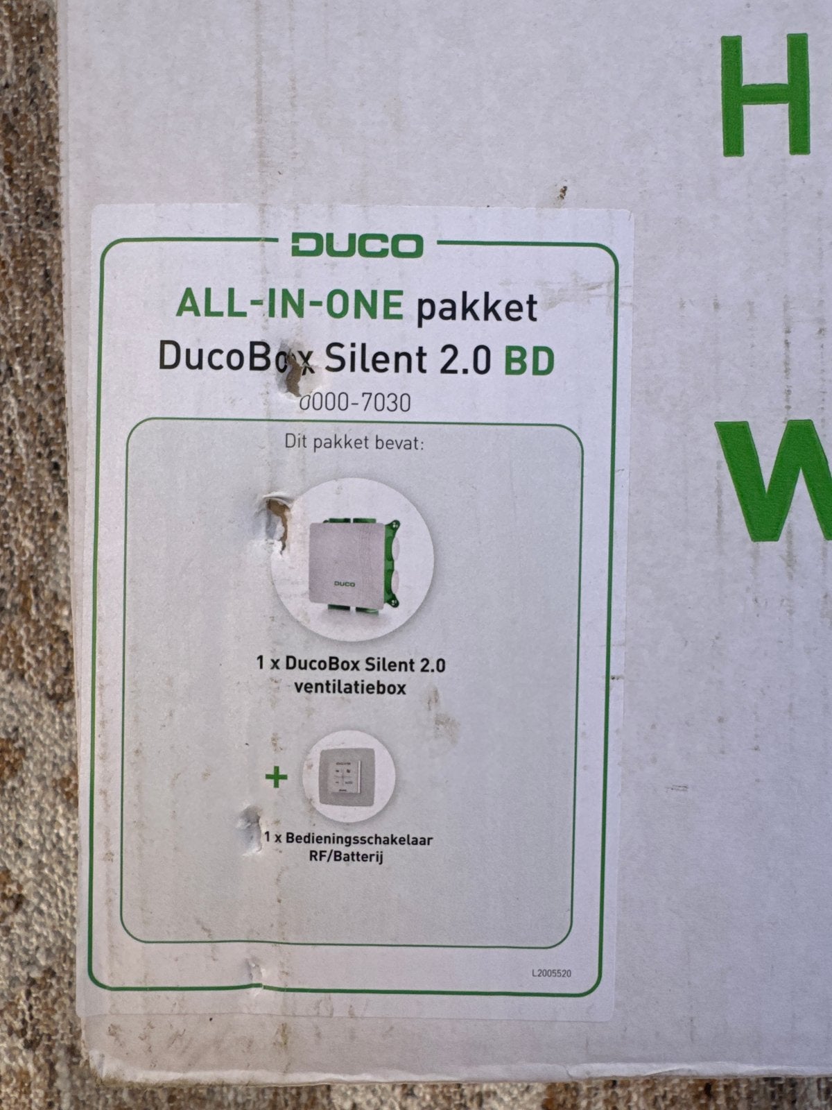 DucoBox Silent 2.0 BD ALL-IN-ONE ventilatiepakket, Verzenden, Nieuw, Ventilator en Afzuiger