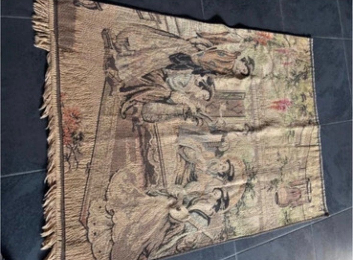 Vintage Gobelin wandtapijt, Antiek en Kunst, Verzenden