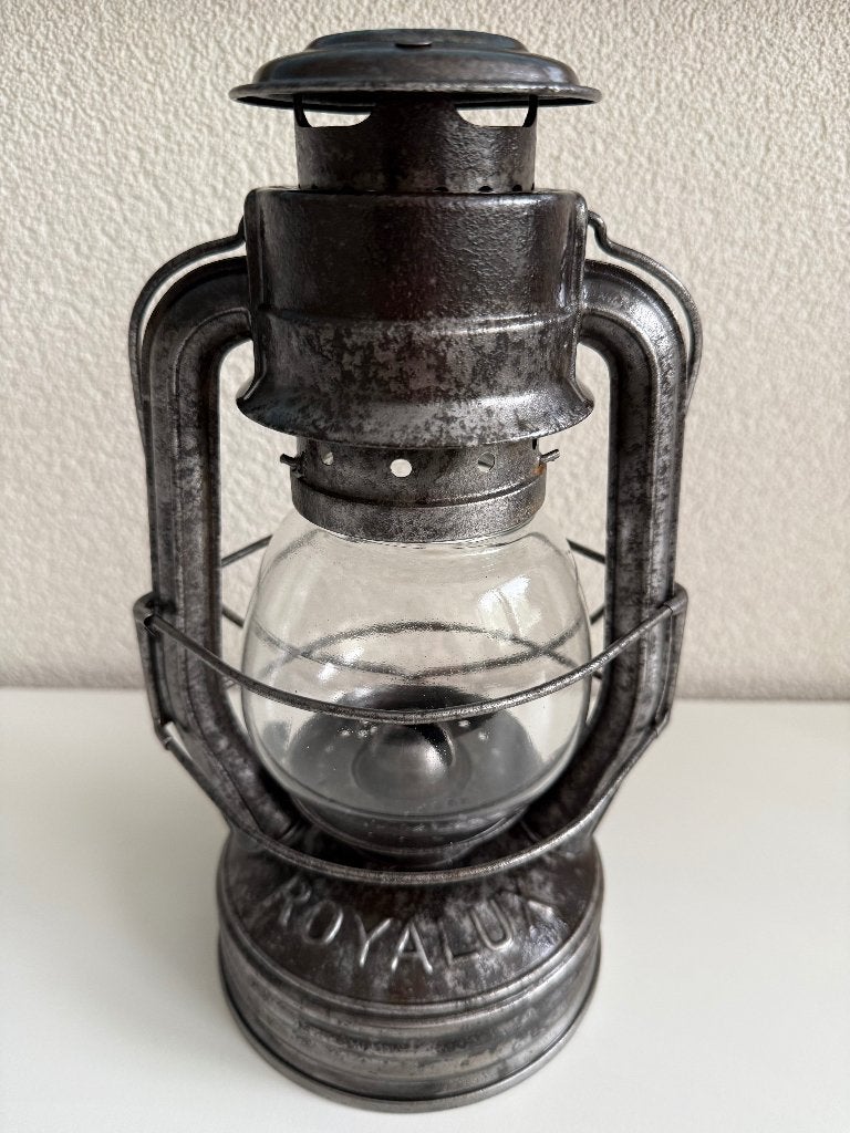 Vintage Franse Royalux stormlantaarn / stormlamp, Antiek en Kunst, Antiek | Lampen, Ophalen of Verzenden