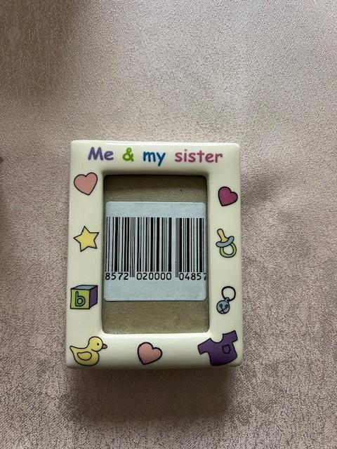Fotolijstje Met sticker er nog op  Me & my Sister, Ophalen of Verzenden, Nieuw